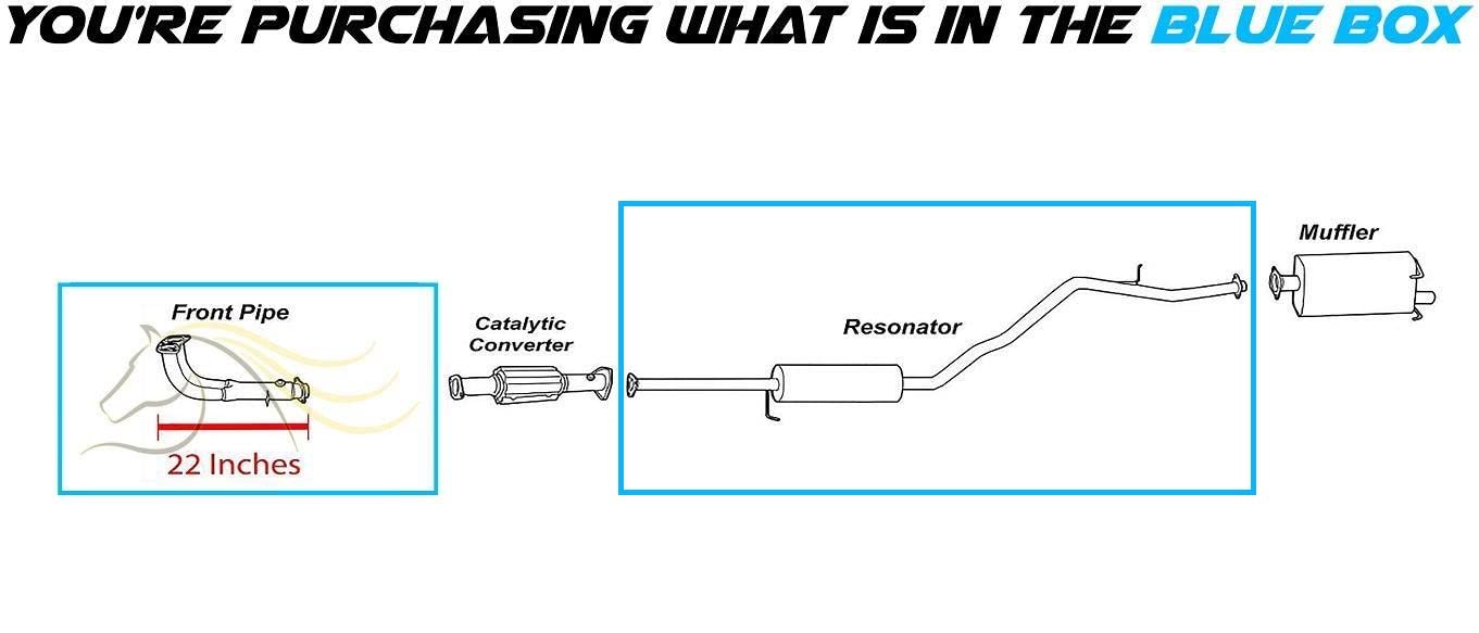 1997-2001 Honda CR-V 2.0L Exhaust Pipe and Resonator Pipe