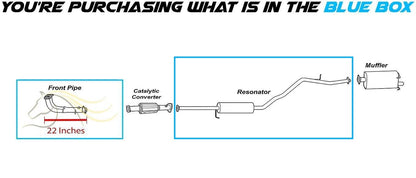 1997-2001 Honda CR-V 2.0L Exhaust Pipe and Resonator Pipe