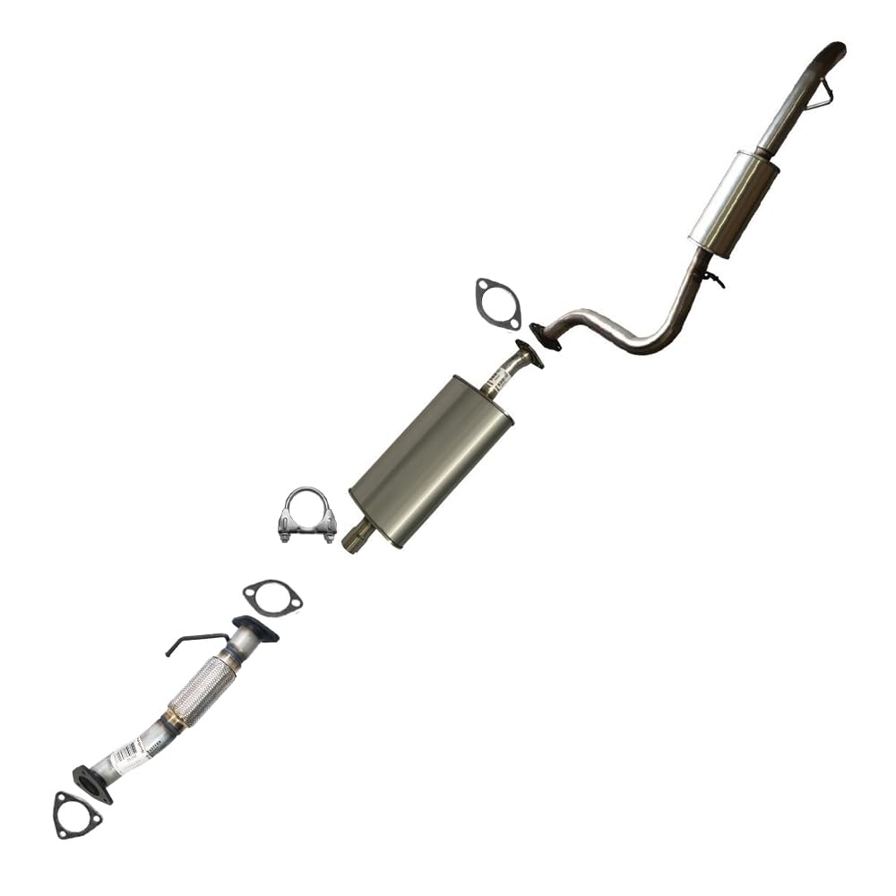2005-2006 & 2008 2.3L Mazda Tribute | 2005-2008 Ford Escape 2.3L Front Pipe, Muffler, Resonator Exhaust System Kit