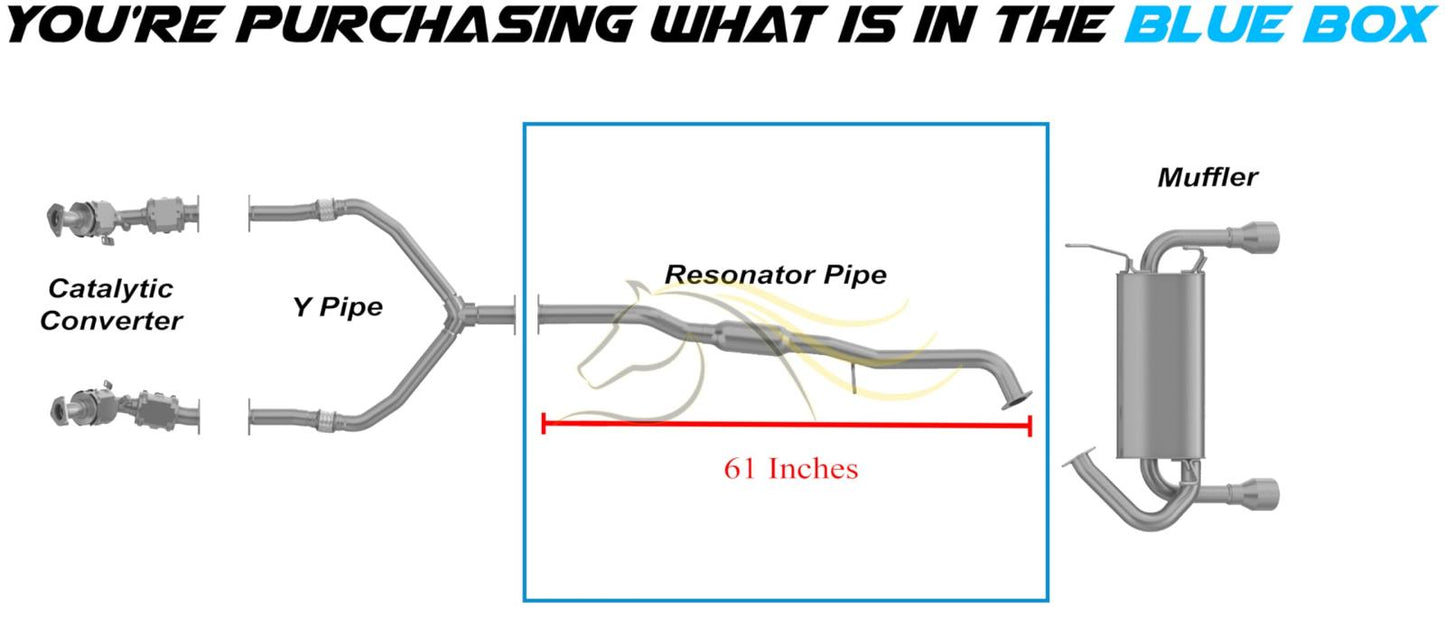 Exhaust Resonator Pipe for 2003-2008 Infiniti FX35 3.5L | 2003-2007 Infiniti G35 3.5L