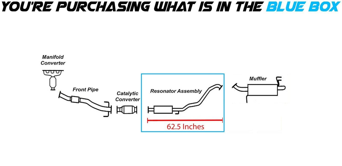 2010-2011 Kia Soul 2.0L Exhaust Resonator Pipe
