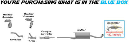 2008-2013 Toyota Highlander 3.5L 3.3L Exhaust Resonator Pipe