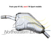 1999-2003 Saab 9-5 2.3L Turbo Front and Rear Muffler Exhaust System Kit