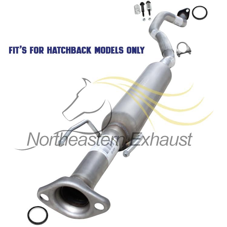 2007-2012 Nissan Versa 1.8L Exhaust Resonator Pipe and Muffler