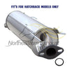 2007-2012 Nissan Versa 1.8L Exhaust Resonator Pipe and Muffler