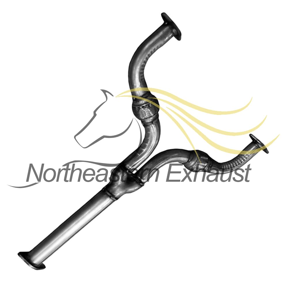 Northeastern Exhaust | Stainless Steel Y-pipe Resonator Mufflers Exhaust Kit compatible 2006-2008 Infiniti M35 RWD 3.5L