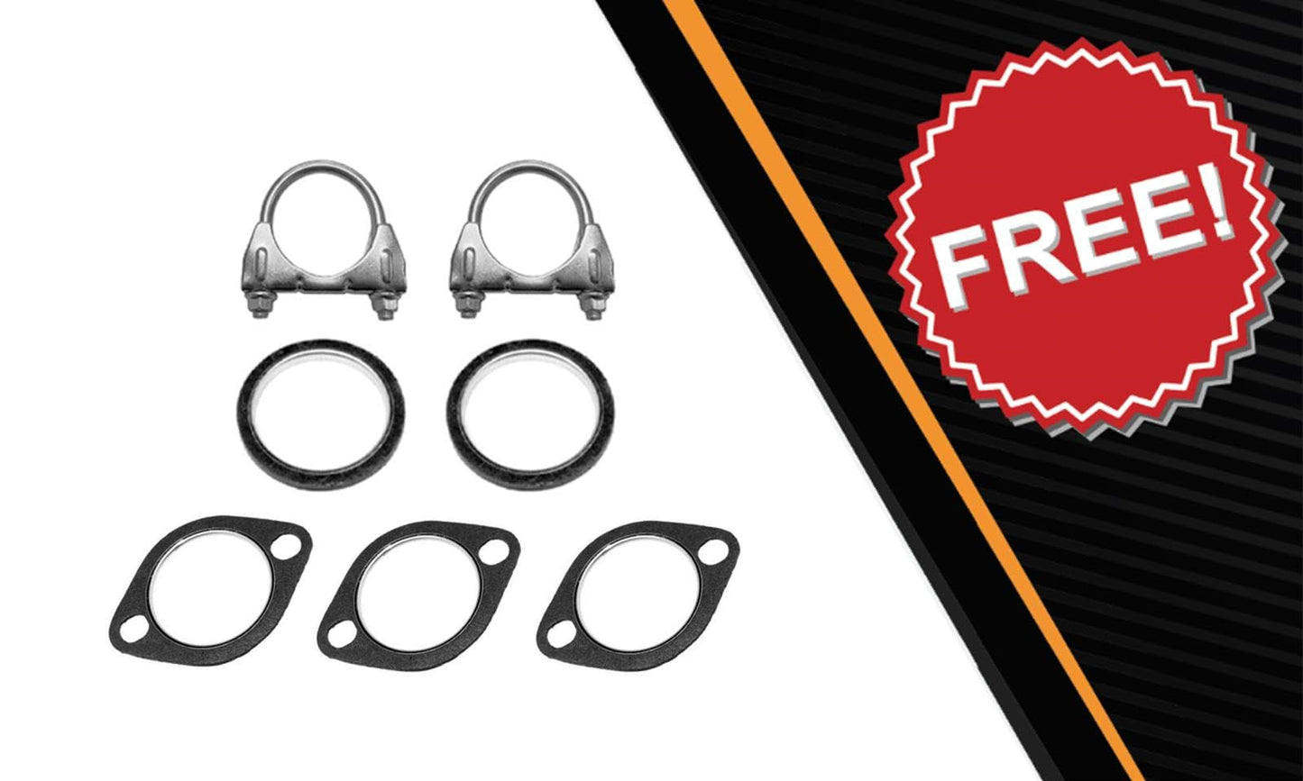 Northeastern Exhaust | Stainless Steel Y-pipe Resonator Mufflers Exhaust Kit compatible 2006-2008 Infiniti M35 RWD 3.5L
