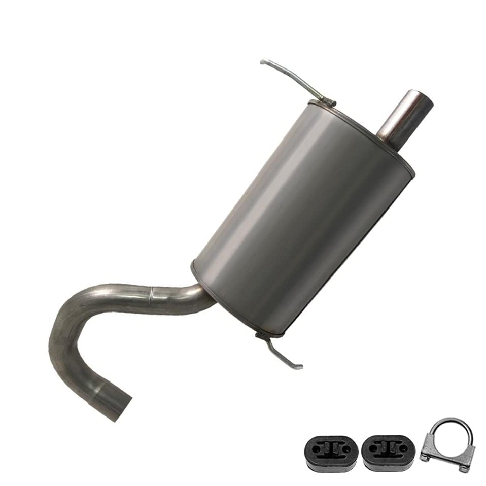 Northeastern Exhaust | Stainless Steel Muffler w/ Hangers Compatible for Chrysler PT Cruiser 2001-2008 2.4L | Free Hangers and Clamp Included | Automotive Replacement Part