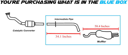 1999-2005 Volkswagen Jetta 1.9L Exhaust Pipe and Muffler