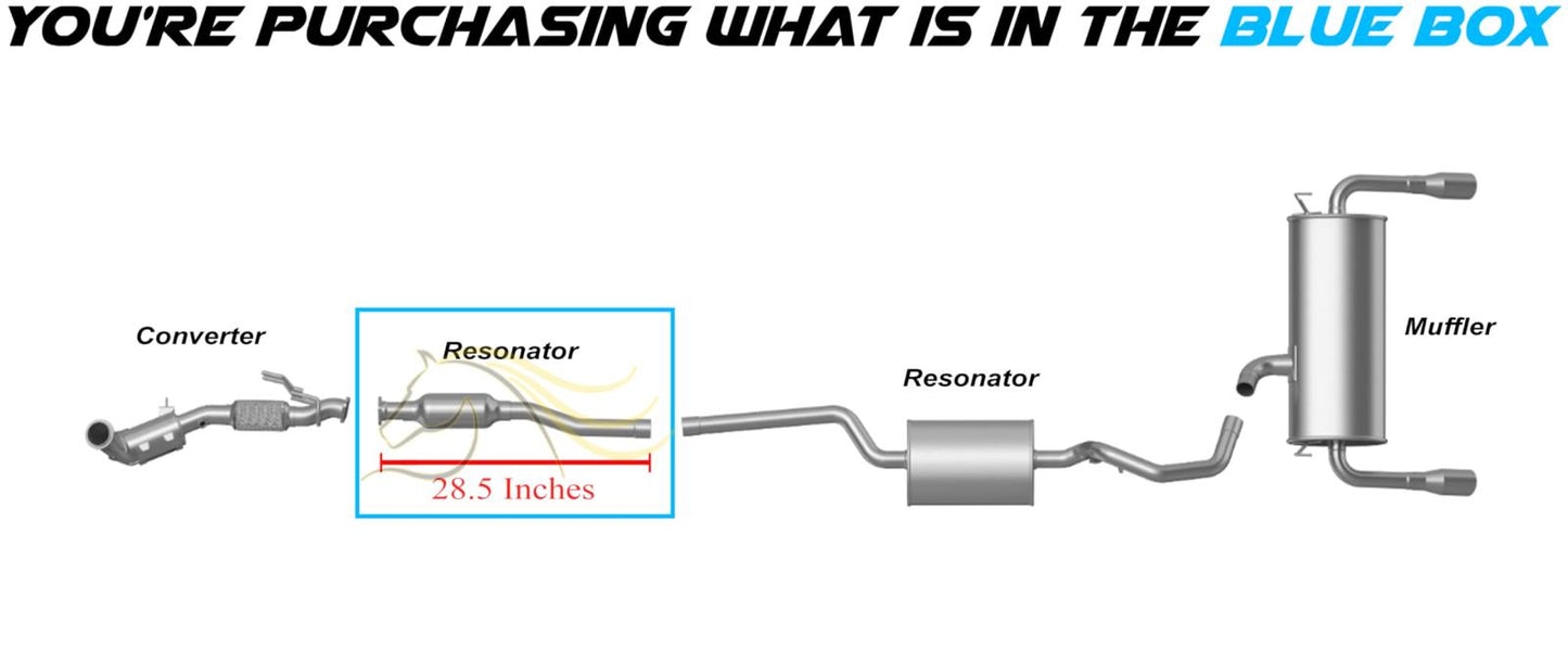 2017-2019 1.5L, 2013-2019 1.6L, 2013-2019 2.0L 2.5L Ford Escape Exhaust Front Resonator Pipe