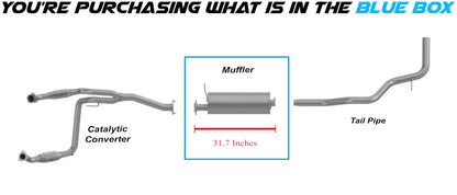 Northeastern Exhaust | Stainless Steel - Exhaust Muffler Compatible for Chevrolet/GMC Express/Savana 1500 2003-2008 4.3L 5.3L | Express/Savana 2500 2003-2005 4.3L 5.3L | Free Clamp, and Bolts Included