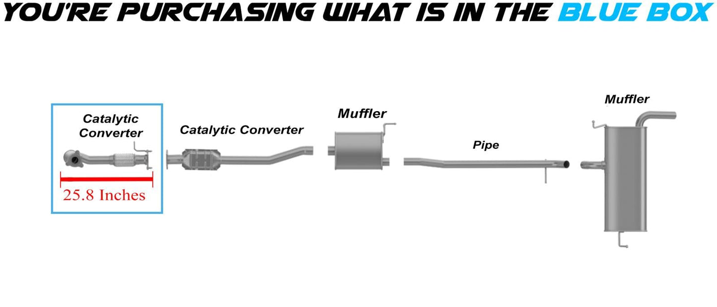 2012-2015 Chevrolet Captiva Sport 2.4L | 2010-2014 Chevrolet Equinox and GMC Terrain 2.4L Epa-Approved Catalytic Converter
