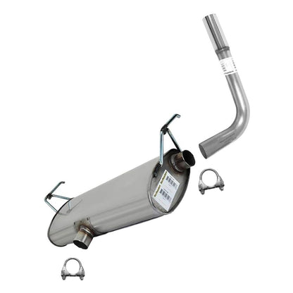 Northeastern Exhaust | Stainless Steel Exhaust Muffler and Tail Pipe Compatible for Pontiac G6 2008-2010 3.5L | Saturn Aura 2007-2008 3.5L | Free Clamps Included | Automotive Replacement Part