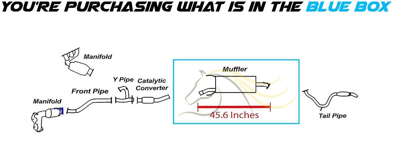 Northeastern Exhaust | Stainless Steel Exhaust Muffler Compatible for Toyota RAV4 2006-2012 3.5L | Free Gasket, Clamp, and Spring Bolt Kit Included | Automotive Replacement Part