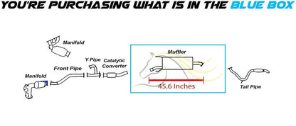 Northeastern Exhaust | Stainless Steel Exhaust Muffler Compatible for Toyota RAV4 2006-2012 3.5L | Free Gasket, Clamp, and Spring Bolt Kit Included | Automotive Replacement Part