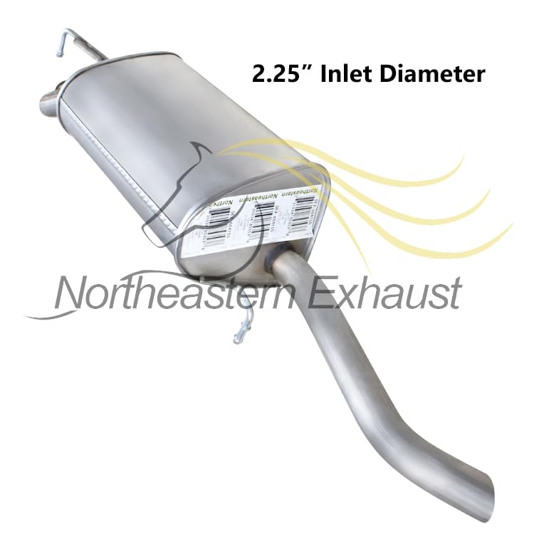 Northeastern Exhaust | Stainless Steel Exhaust Muffler Compatible for Toyota RAV4 2006-2012 3.5L | Free Gasket, Clamp, and Spring Bolt Kit Included | Automotive Replacement Part