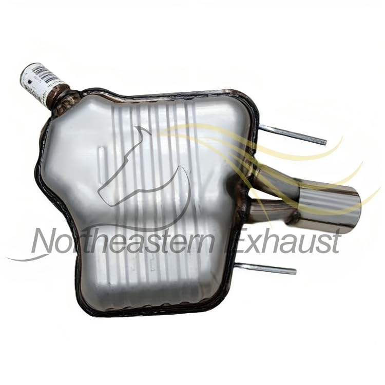 Northeastern Exhaust | Stainless Steel | Exhaust Rear Muffler Compatible for Models 2005-2008 & 2010-2011 Saab 9-3 2.0L | Free Clamp Included | Automotive Replacement Part