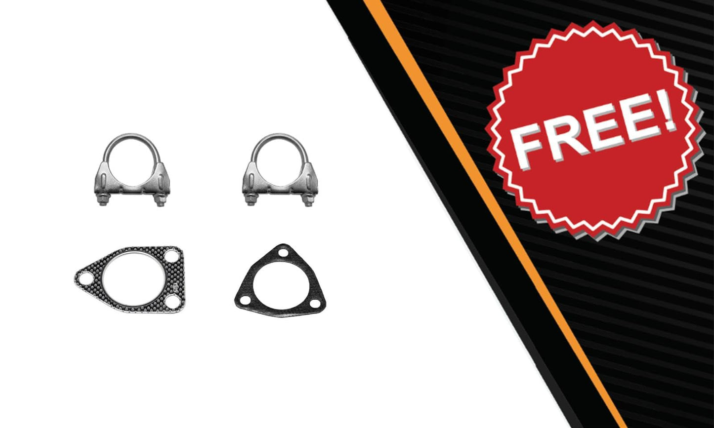 Northeastern Exhaust | Stainless Steel EPA-Approved Catalytic & Muffler Assembly Compatible for 2008-2012 Honda Accord 2.4L | SEDAN | Free Clamps and Gaskets Included