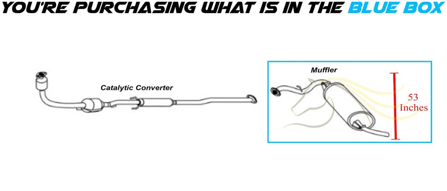 Northeastern Exhaust | Direct fit Exhaust Muffler Assembly Compatible for Pontiac Vibe 2003-2006 1.8L | Toyota Matrix 2003-2006 1.8L | Free Gasket and Sleeve Included | Automotive Replacement Part