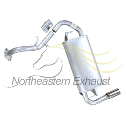 Northeastern Exhaust | Direct fit Exhaust Muffler Assembly Compatible for Pontiac Vibe 2003-2006 1.8L | Toyota Matrix 2003-2006 1.8L | Free Gasket and Sleeve Included | Automotive Replacement Part