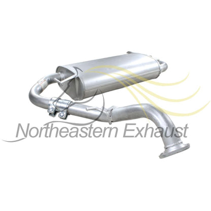 Northeastern Exhaust | Direct fit Exhaust Muffler Assembly Compatible for Pontiac Vibe 2003-2006 1.8L | Toyota Matrix 2003-2006 1.8L | Free Gasket and Sleeve Included | Automotive Replacement Part