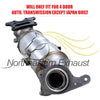 2006-2011 Honda Civic 1.8L Complete Exhaust System Kit with Catalytic | 4-Door Automatic Transmission | Not for Japan-built
