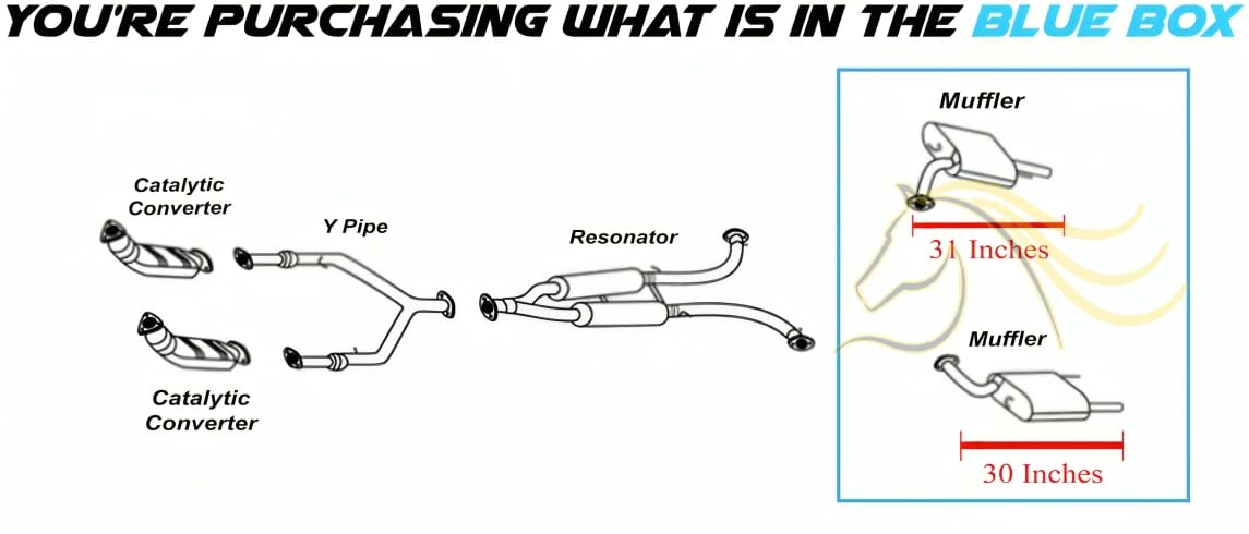 2011-2019 Infiniti M37, M56, Q70 3.7L 5.6L Exhaust Mufflers