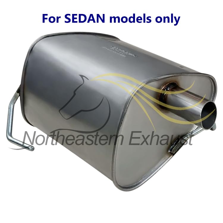 Northeastern Exhaust | Stainless Steel Resonator, Intermediate Pipe, & Muffler Cat-Back Exhaust System Kit Compatible for Subaru Impreza 2012-2016 2.0L | SEDAN | Free Clamp, Gaskets, and Spring Bolt Kit Included
