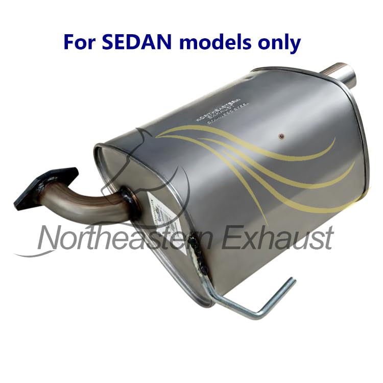Northeastern Exhaust | Stainless Steel Resonator, Intermediate Pipe, & Muffler Cat-Back Exhaust System Kit Compatible for Subaru Impreza 2012-2016 2.0L | SEDAN | Free Clamp, Gaskets, and Spring Bolt Kit Included
