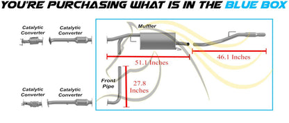 2005-2015 Nissan Xterra 4.0L Exhaust Pipe, Muffler and Tail Pipe