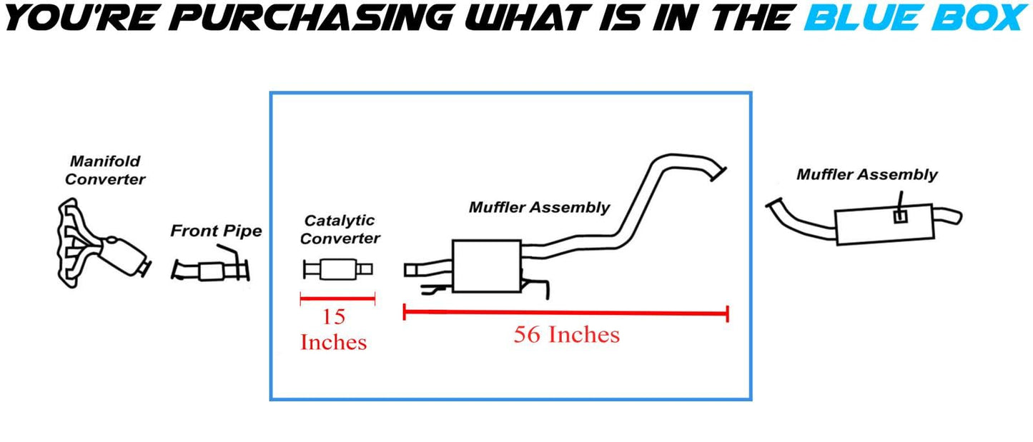 2014-2019 Kia Soul 1.6L Exhaust Muffler with EPA Approved Catalytic