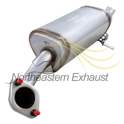 Northeastern Exhaust | Stainless Steel Resonator Pipe, Rear Muffler Assembly Compatible for KIA Soul 2014-2016 2.0L | Free Clamps and Gasket Included | Automotive Replacement Part