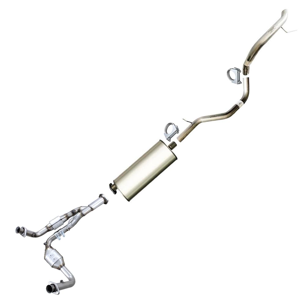 Catalytic Converter, Muffler and Tail Pipe for 2005-2009 Jeep Grand Cherokee and Commander 4.7L