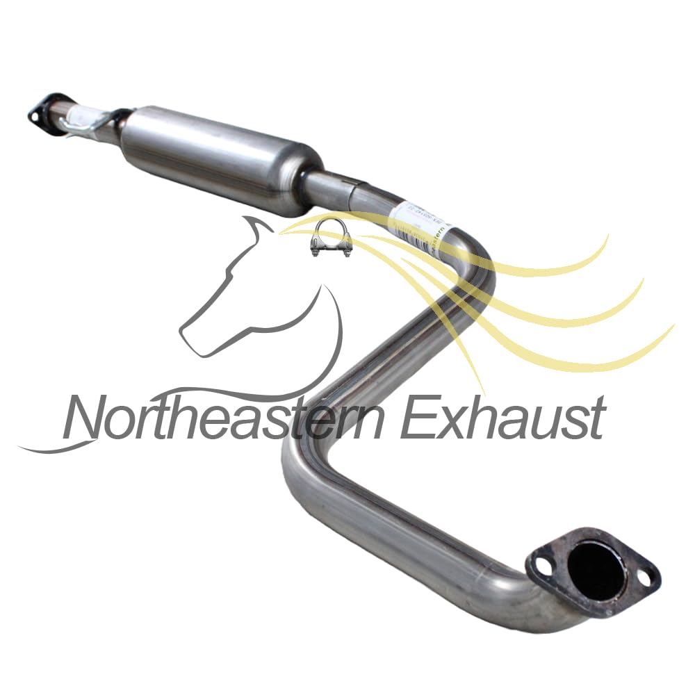 Northeastern Exhaust | Stainless Steel Front Pipe Resonator Muffler Exhaust System Kit Compatible for Chevrolet Aveo5 2007-2011 1.6L - Include Gasket and Clamp