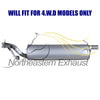 2002-2004 Nissan Xterra 3.3L 4WD Stainless Steel Exhaust Y-Pipe Muffler Stainless Steel