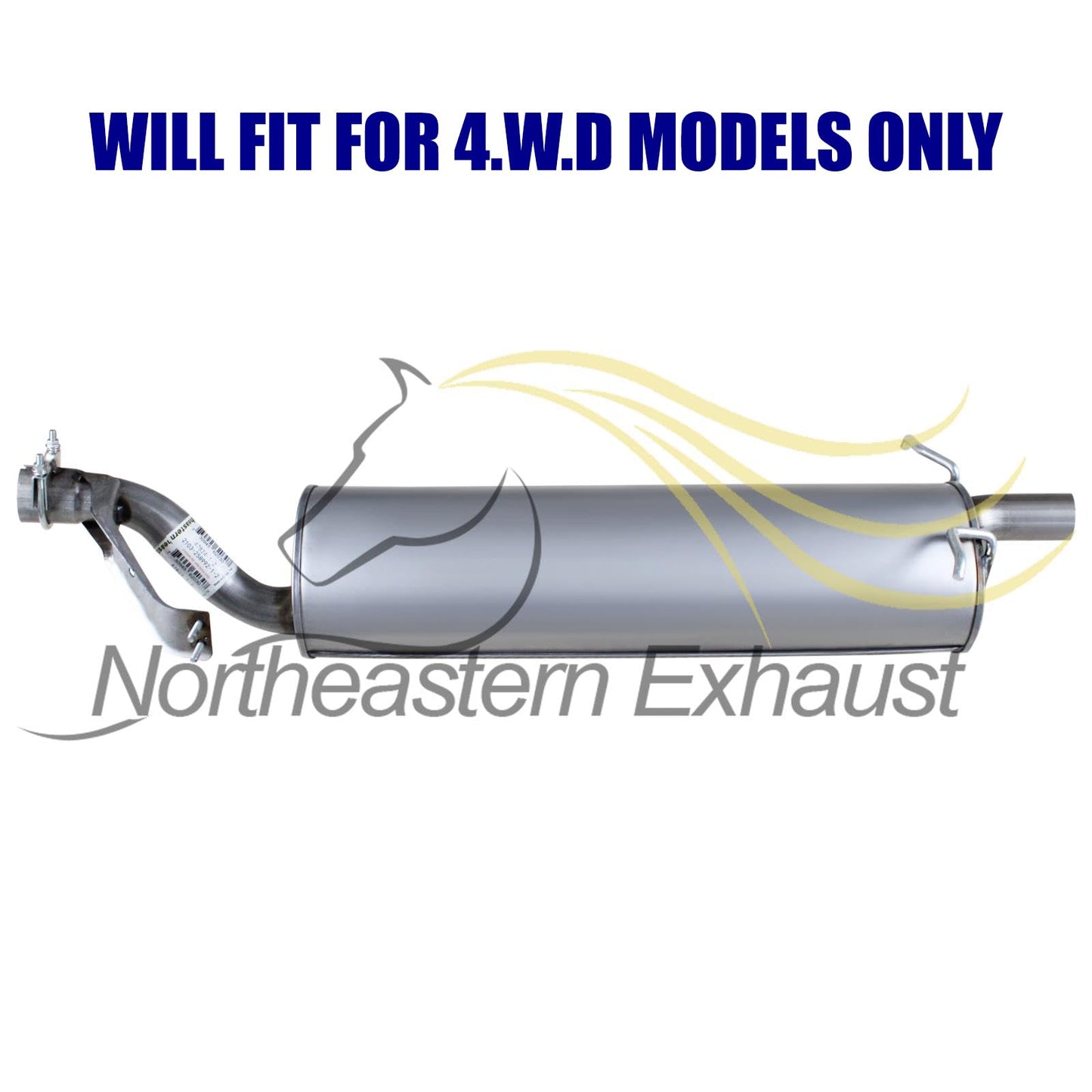 2002-2004 Nissan Xterra 3.3L 4WD Stainless Steel Exhaust Y-Pipe Muffler Stainless Steel