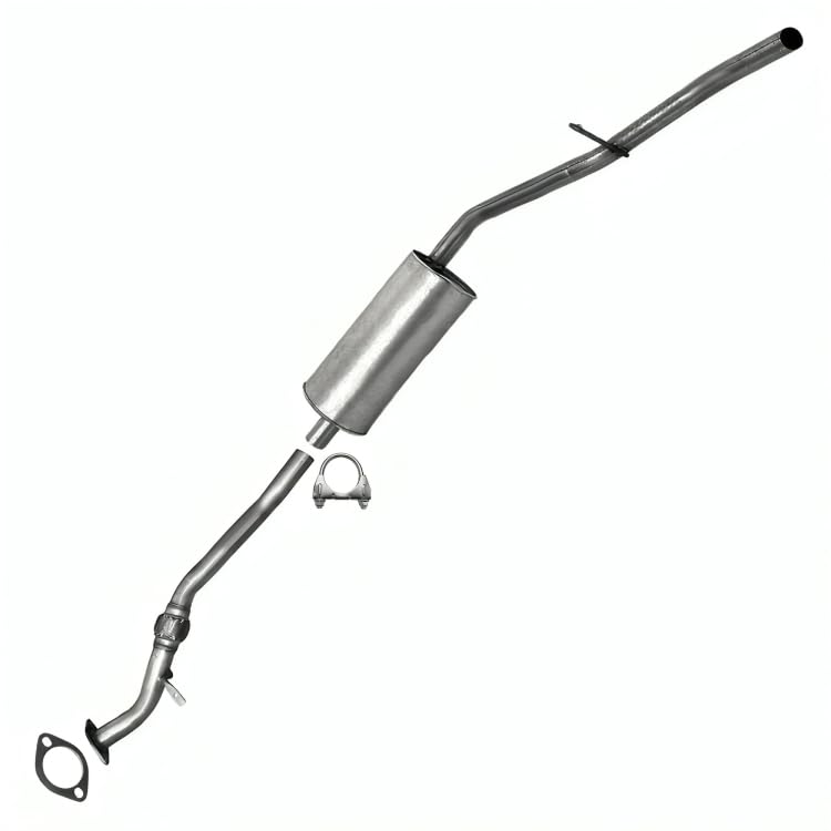 Northeastern Exhaust | Direct Fit Intermediate Flex Pipe & Muffler Exhaust System Kit Compatible for Nissan Frontier 2001-2004 2.4L | Free Gasket and Clamp Included