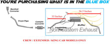 Northeastern Exhaust | Direct Fit Intermediate Flex Pipe & Muffler Exhaust System Kit Compatible for Nissan Frontier 2001-2004 2.4L | Free Gasket and Clamp Included