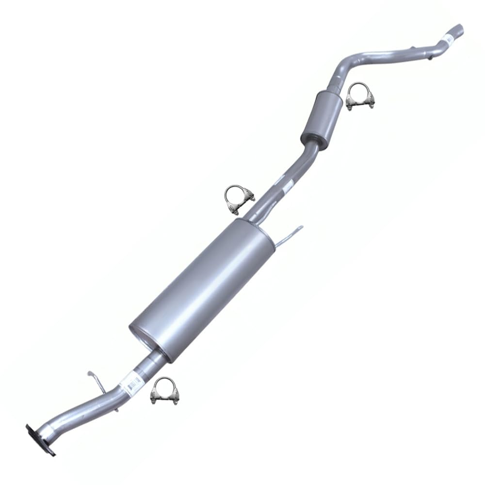 Northeastern Exhaust | Stainless Steel Exhaust Muffler, Resonator, and Tail Pipe Assembly Compatible for Ford Transit 150 / 250 / 350 / 350 HD 2015-2019 3.7L | Free Clamps Included | Automotive Replacement Part