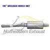 Exhaust Muffler Resonator and Tail Pipe for Ford Transit 150 / 250 / 350 / 350 HD 2015-2019 3.7L