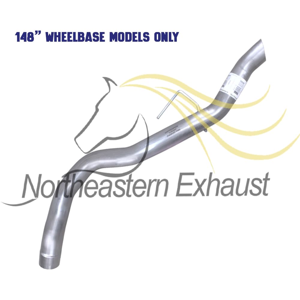 Northeastern Exhaust | Stainless Steel Exhaust Muffler, Resonator, and Tail Pipe Assembly Compatible for Ford Transit 150 / 250 / 350 / 350 HD 2015-2019 3.7L | Free Clamps Included | Automotive Replacement Part