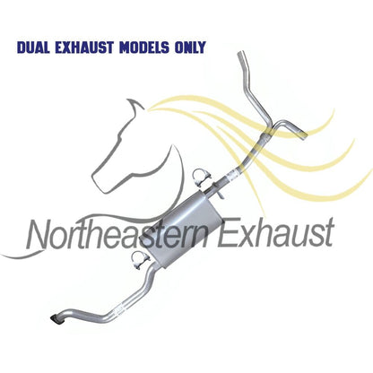 2013-2017 Chevrolet Traverse 3.6L Intermediate Pipe, Muffler, Y-Pipe, Pair of Resonator Exhaust System Kit