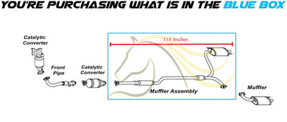 2009-2014 Acura TSX 2.4L Exhaust Muffler Assembly