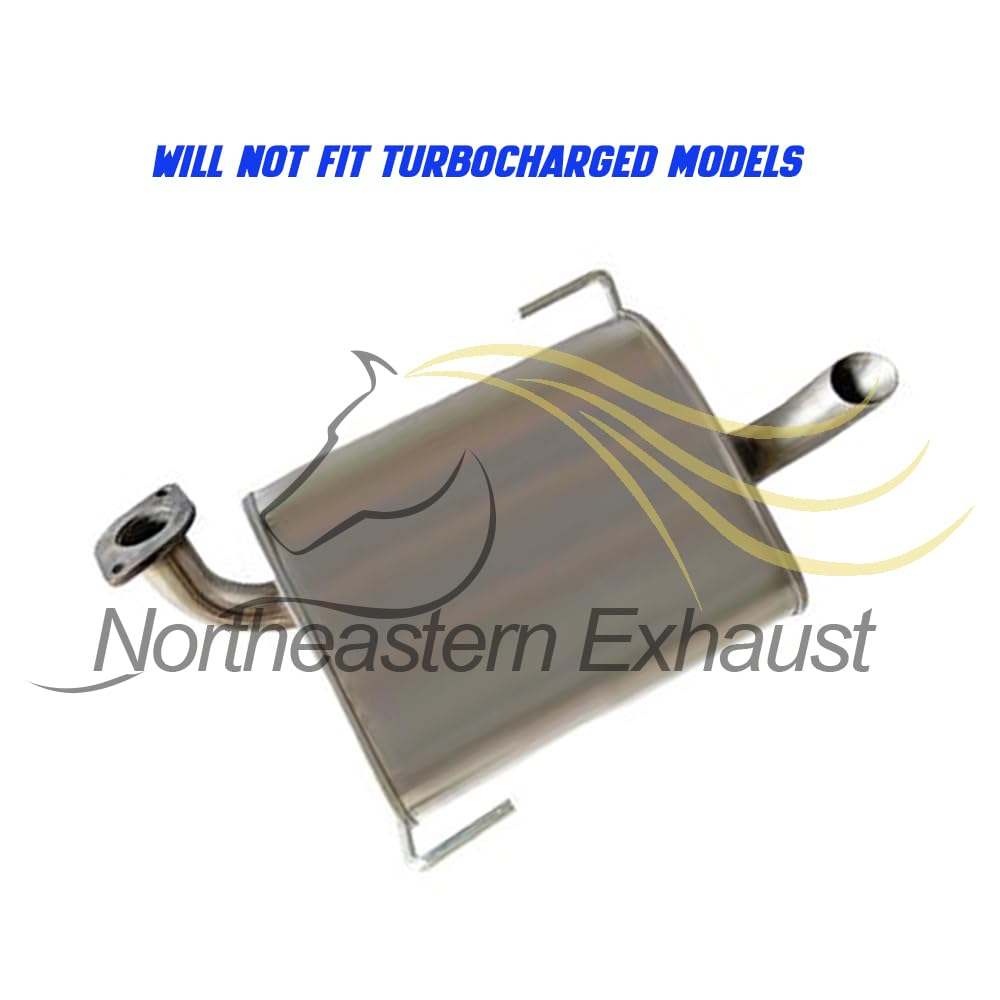 Northeastern Exhaust | Stainless Steel Driver-Side Exhaust Muffler Compatible for Subaru Outback 2005-2009 2.5L | Free Gasket Included | Automotive Replacement Part
