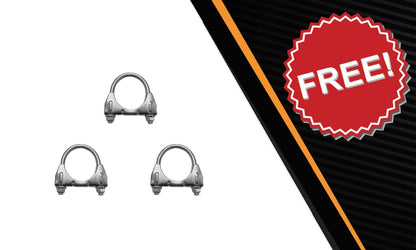 Northeastern Exhaust | Stainless Steel Resonator Pipe & Muffler Exhaust System Kit Compatible for Saab 9-3 2005-2008 & 2010-2011 2.0L | Free Clamps Included | Automotive Replacement Part