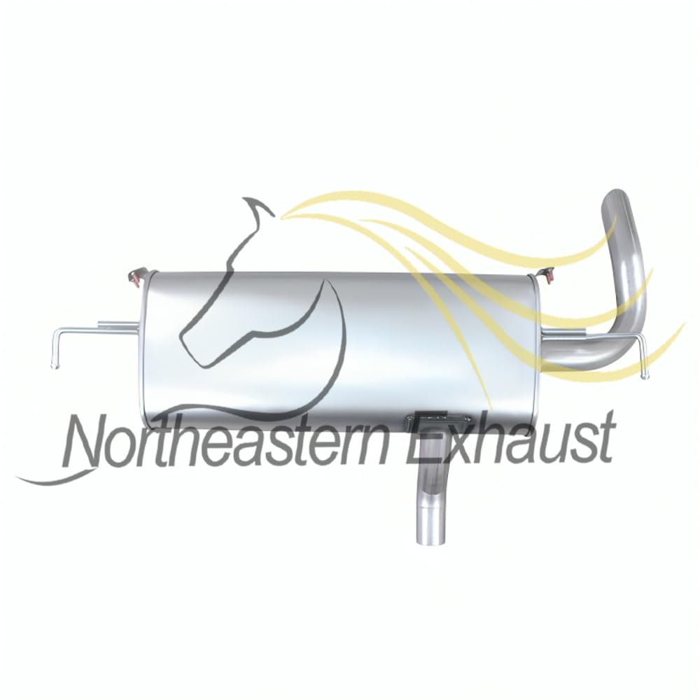 Northeastern Exhaust | Stainless Steel Direct Fit Exhaust Muffler Compatible for 2014-2019 Nissan Rogue 2.5L | Automotive Replacement Part | Free Clamp Gasket