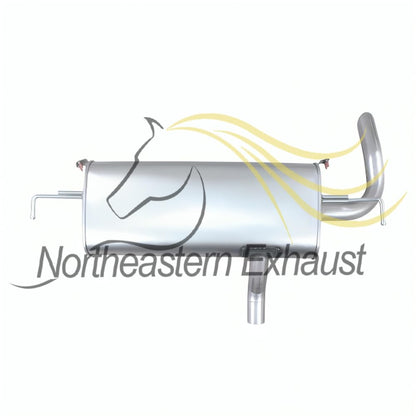 Northeastern Exhaust | Stainless Steel Direct Fit Exhaust Muffler Compatible for 2014-2019 Nissan Rogue 2.5L | Automotive Replacement Part | Free Clamp Gasket