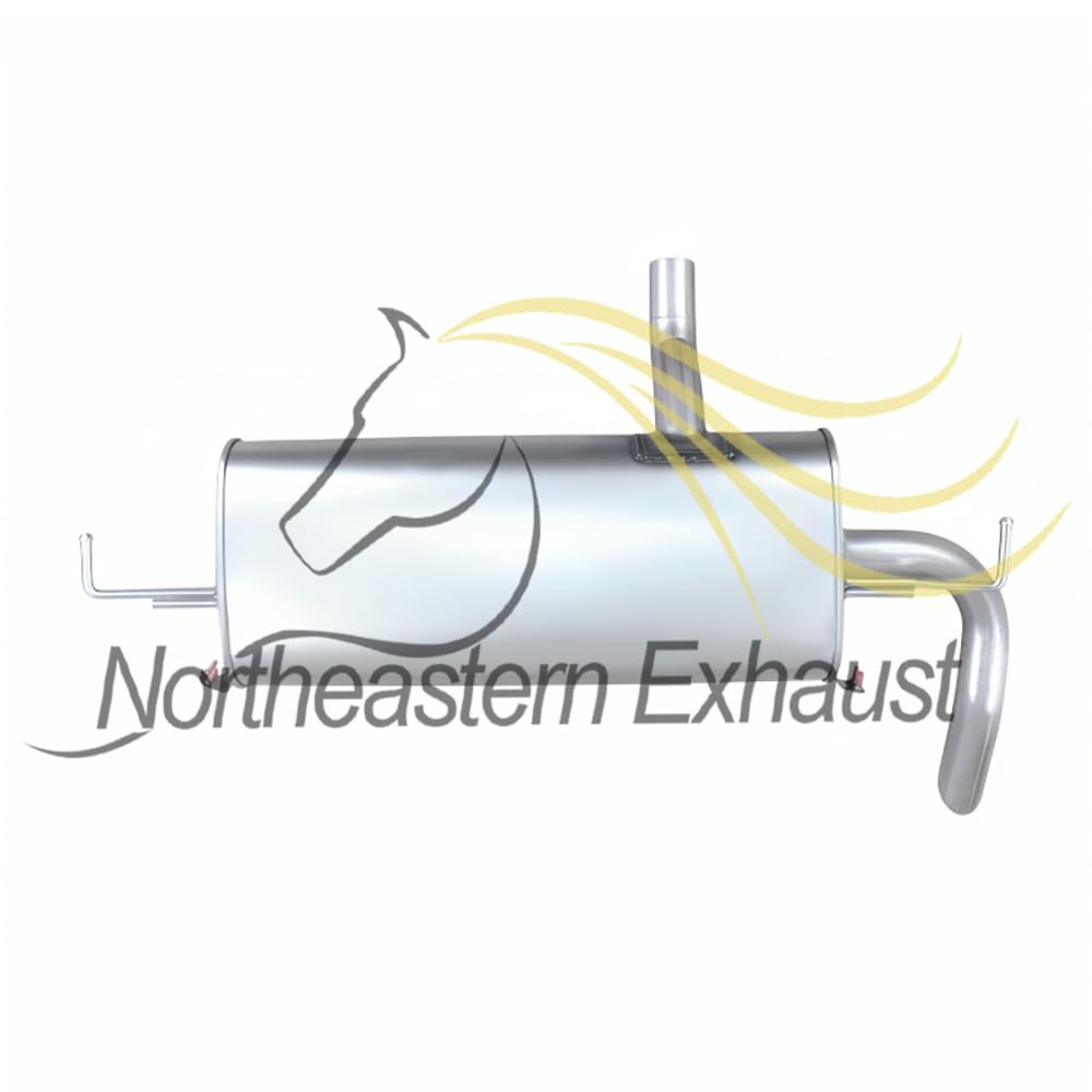 Northeastern Exhaust | Stainless Steel Direct Fit Exhaust Muffler Compatible for 2014-2019 Nissan Rogue 2.5L | Automotive Replacement Part | Free Clamp Gasket