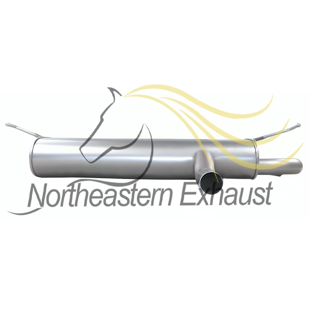 Northeastern Exhaust | Stainless Steel Direct Fit Exhaust Muffler Compatible for 2014-2019 Nissan Rogue 2.5L | Automotive Replacement Part | Free Clamp Gasket