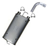 Northeastern Exhaust | Stainless Steel Exhaust Muffler & Tailpipe Exhaust System Kit Compatible for 2009-2010 Pontiac Vibe 2.4L 2.8L | F.W.D | Free Clamps Included | Automotive Replacement Part
